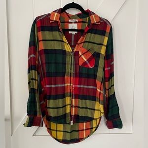 American Eagle plaid flannel button down